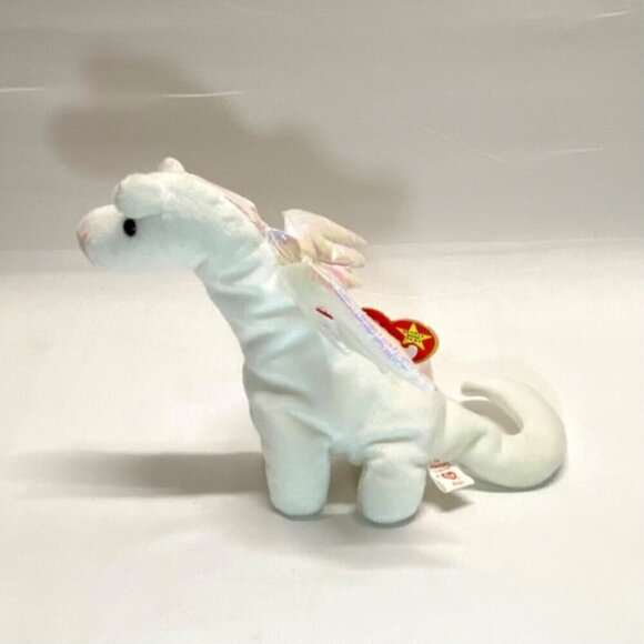 Ty Beanie Babies Extremely Rare *1995 Magic The Dragon *PVC *Tag Errors *Mint - Picture 2 of 10